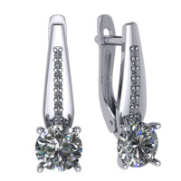 Серьги, 925, S2180251010 вес=1.72г.