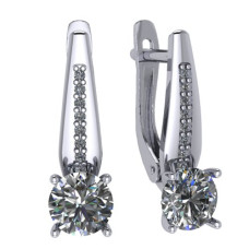 Серьги, 925, S2180251010 вес=1.72г.