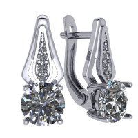 Серьги, 925, S2180871010 вес=2.35г.