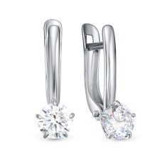 Серьги, 585, BR2181791010W, 0.91 CT,1.59 г., 