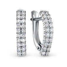 Серьги, 585, BR2182081010W, 0.56 CT,1.99 г., 