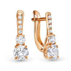 Серьги, 585, BR2181821010, 1.17 CT,1.86 г., 