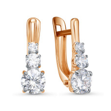 Серьги, 585, BR2181831010, 1.165 CT,1.87 г., 