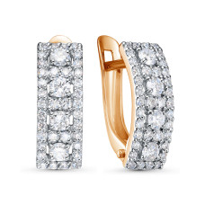 Серьги, 585, BR2181881010, 0.71 CT,2.09 г., 