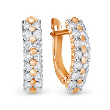 Серьги, 585, BR2181901010, 0.84 CT,2.37 г., 