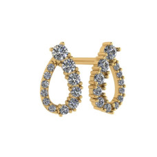 Серьги, 585, BR2182041010 0.53 CT.,  1.71 г. в ПРОИЗВОДСТВО
