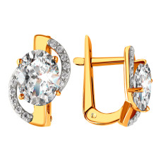 Серьги, 585, 2126851010, вес=3.22г. Для заказа в ПРОИЗВОДСТВО