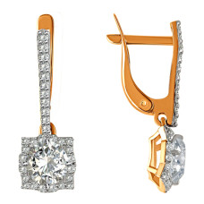 Серьги, 585, 2127181010, вес=3.2г. Для заказа в ПРОИЗВОДСТВО